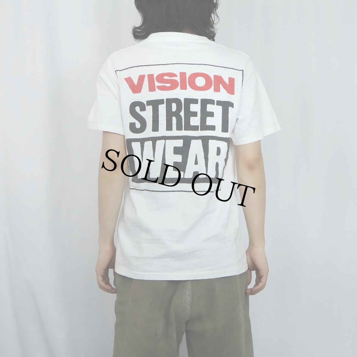 画像3: 90's VISION STREET WEAR USA製 ロゴプリントTシャツ L (3)