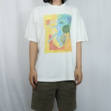 画像2: 90's Philips Cassettes & Accessoires 電機メーカーイラストプリントTシャツ XXL (2)