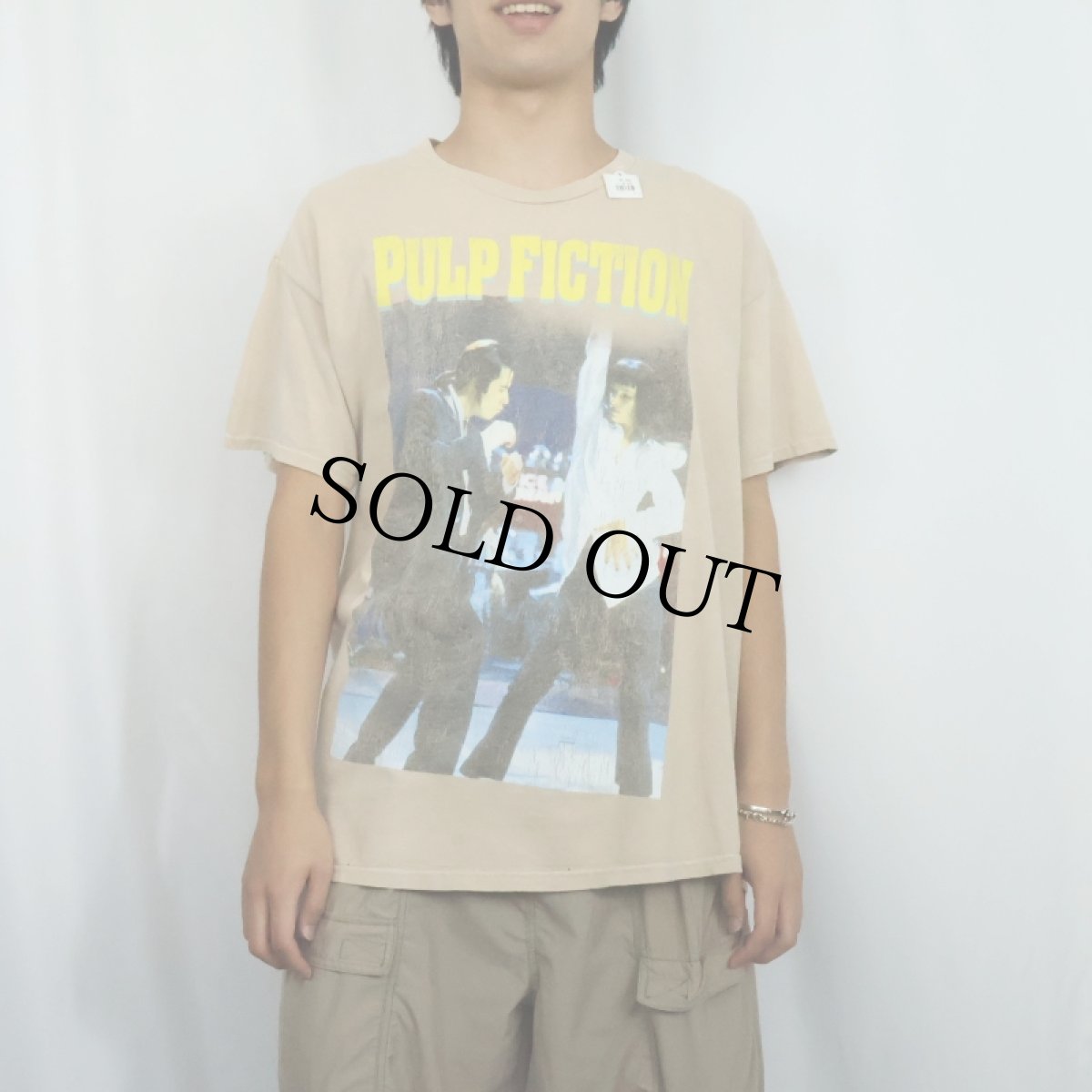 画像2: PULP FICTION クライム映画 プリントTシャツ L (2)