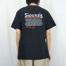 画像4: Siouxsie and the Banshees ロックバンドプリントTシャツ BLACK L (4)