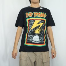 画像2: BAD BRAINS ロックバンドプリントTシャツ BLACK (2)