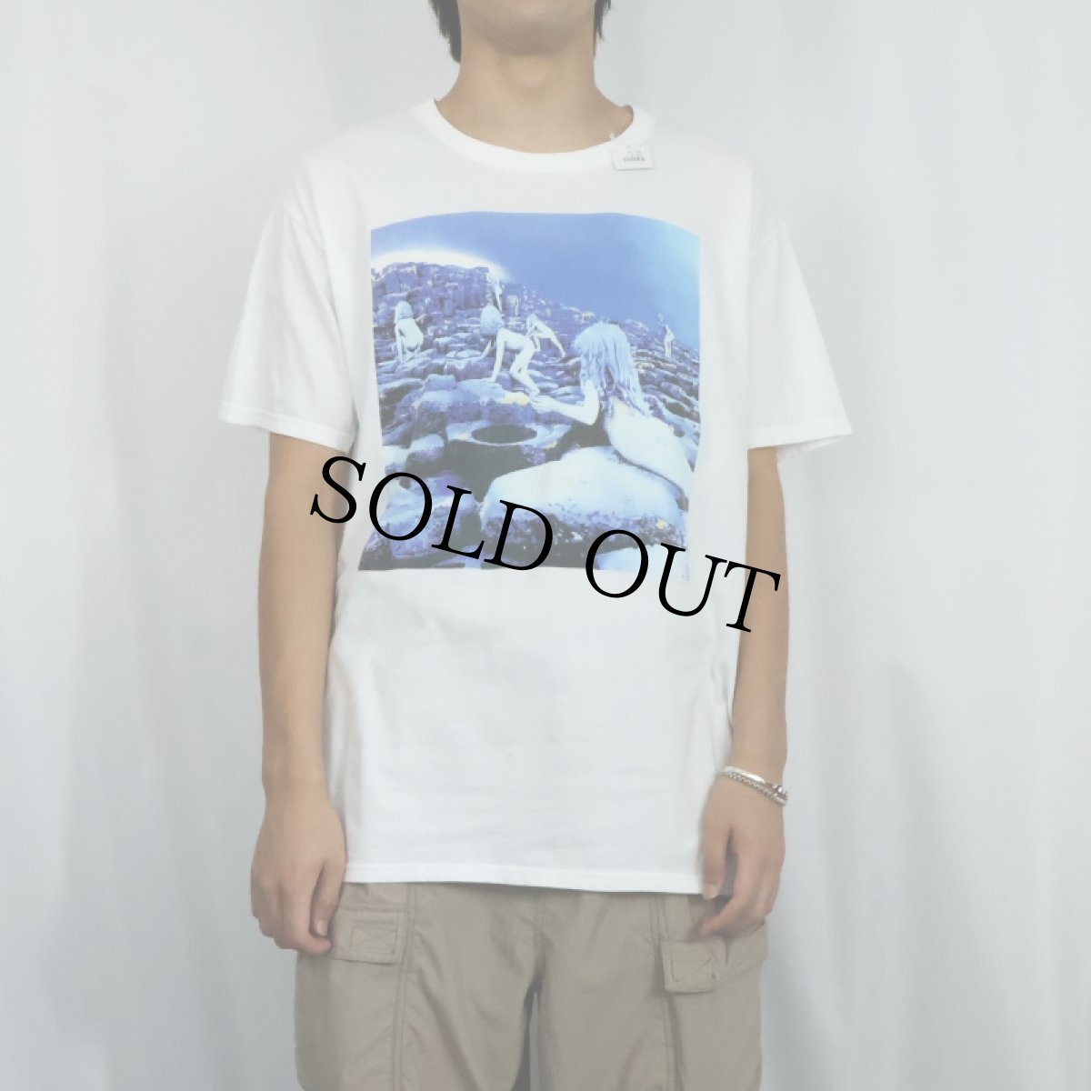 画像2: 2000's Led Zeppelin “Houses of the Holy” ロックバンドプリントTシャツ L (2)