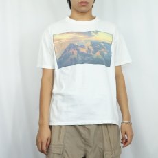 画像2: 90's ED MELL USA製 アートプリントTシャツ L (2)