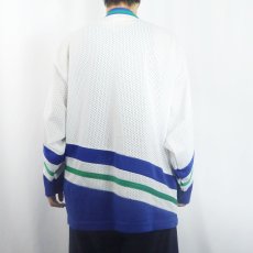 画像3: 90's NICKELODEON ロゴ刺繍 メッシュゲームシャツ  (3)