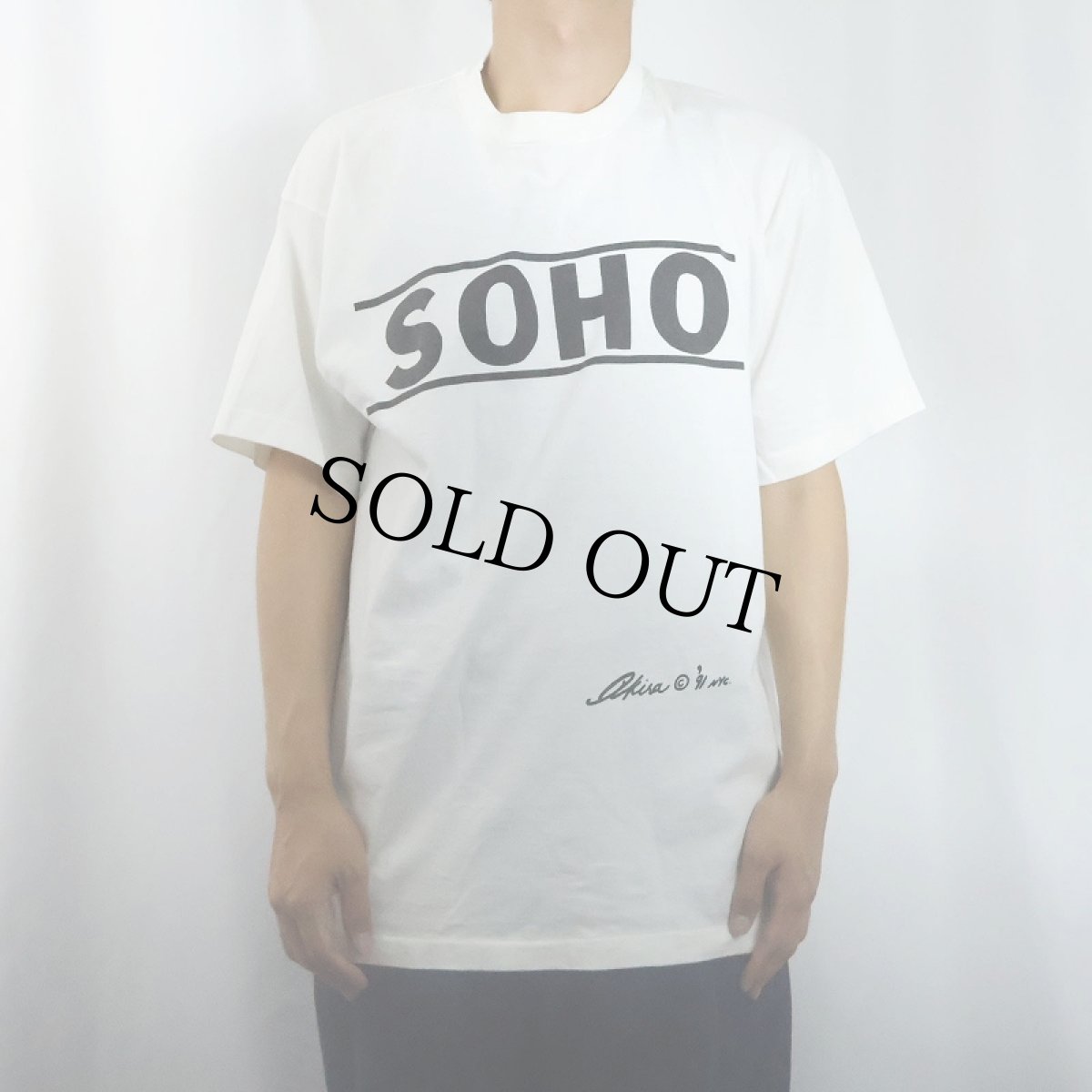 画像3: 90's USA製 "SOHO" プリントTシャツ XL (3)