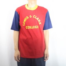 画像2: 70's ARTEX "LEWIS & CLARK COLLEGE" プリントTシャツ XL (2)