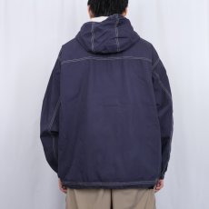 画像3: 90's GAP コットンアノラックパーカー NAVY M (3)