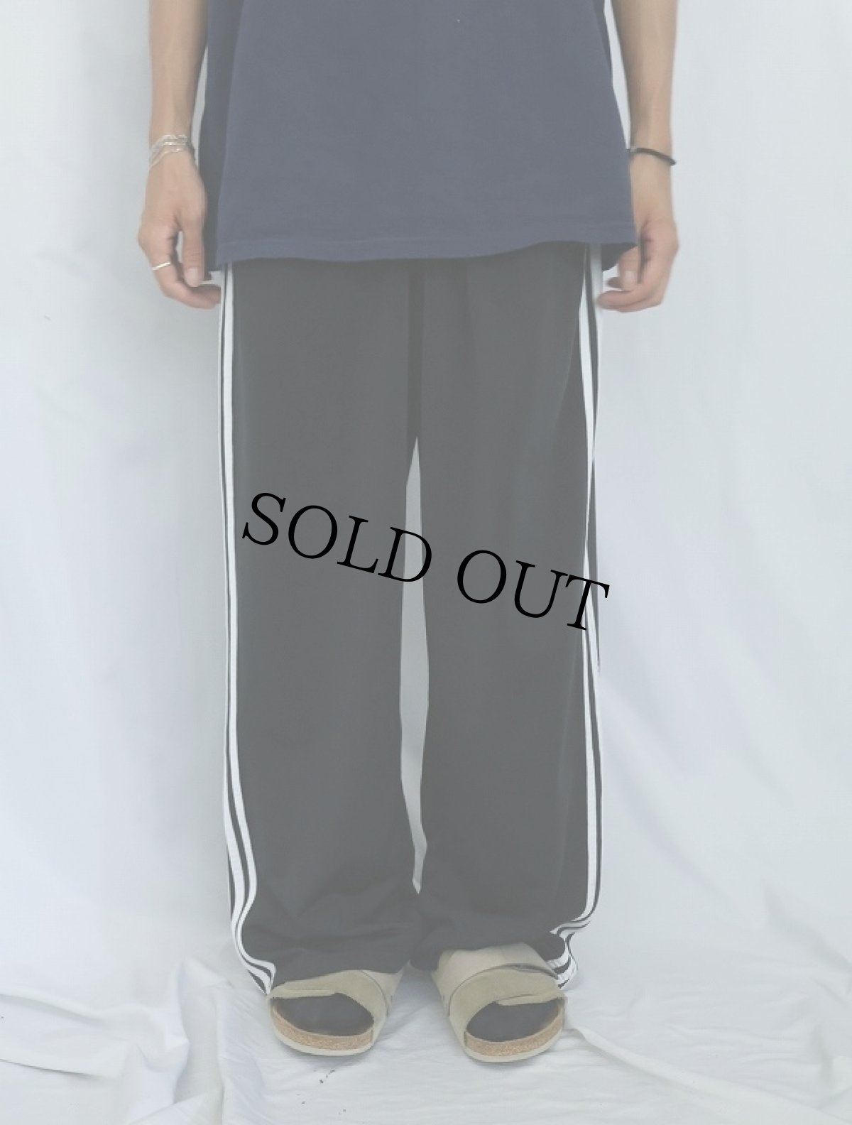 画像2: adidas サイドライントラックパンツ BLACK XL (2)