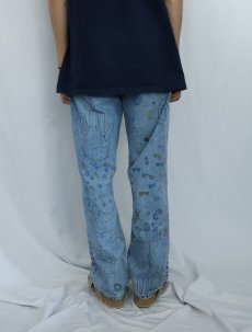 画像4: Carhartt ハンドペイント デニムパンツ W34 (4)