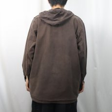 画像3: 40〜50's Swedish Army M-39 "OVER-DYED" スノーアノラックパーカー  (3)