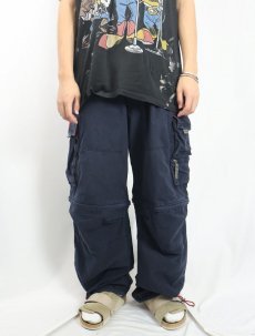 画像3: Abercrombie&Fitch デタッチャブルデザイン 2WAYコットンカーゴパンツ NAVY L (3)