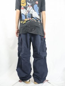 画像4: Abercrombie&Fitch デタッチャブルデザイン 2WAYコットンカーゴパンツ NAVY L (4)