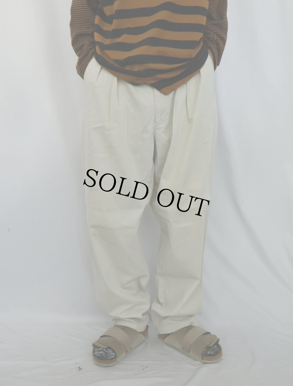 画像2: 90's POLO Ralph Lauren USA製 2タックチノトラウザーズ W34 (2)