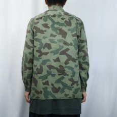 画像3: 80's ブルガリア軍 スプリンターカモ柄 フィールドシャツ (3)