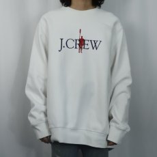 画像2: J.CREW REVERSE WEAVE TYPE ロゴ刺繍 スウェット XL (2)