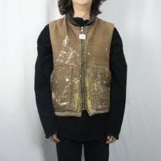画像2: Carhartt 中綿入り コットンダックベスト  (2)