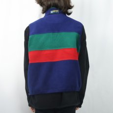 画像3: 90's Eddie Bauer EBTEK USA製 切り替えデザイン フリースベスト M (3)