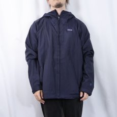 画像2: 2016SS Patagonia トレントシェルジャケット NAVY XL (2)