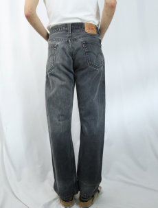 画像4: 2000's Levi's 501 USA製 "サルファブラック" ブラックデニムパンツ W32 (4)