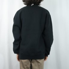 画像3: 90's RUSSELL ATHLETIC USA製 前V 無地スウェット BLACK L (3)