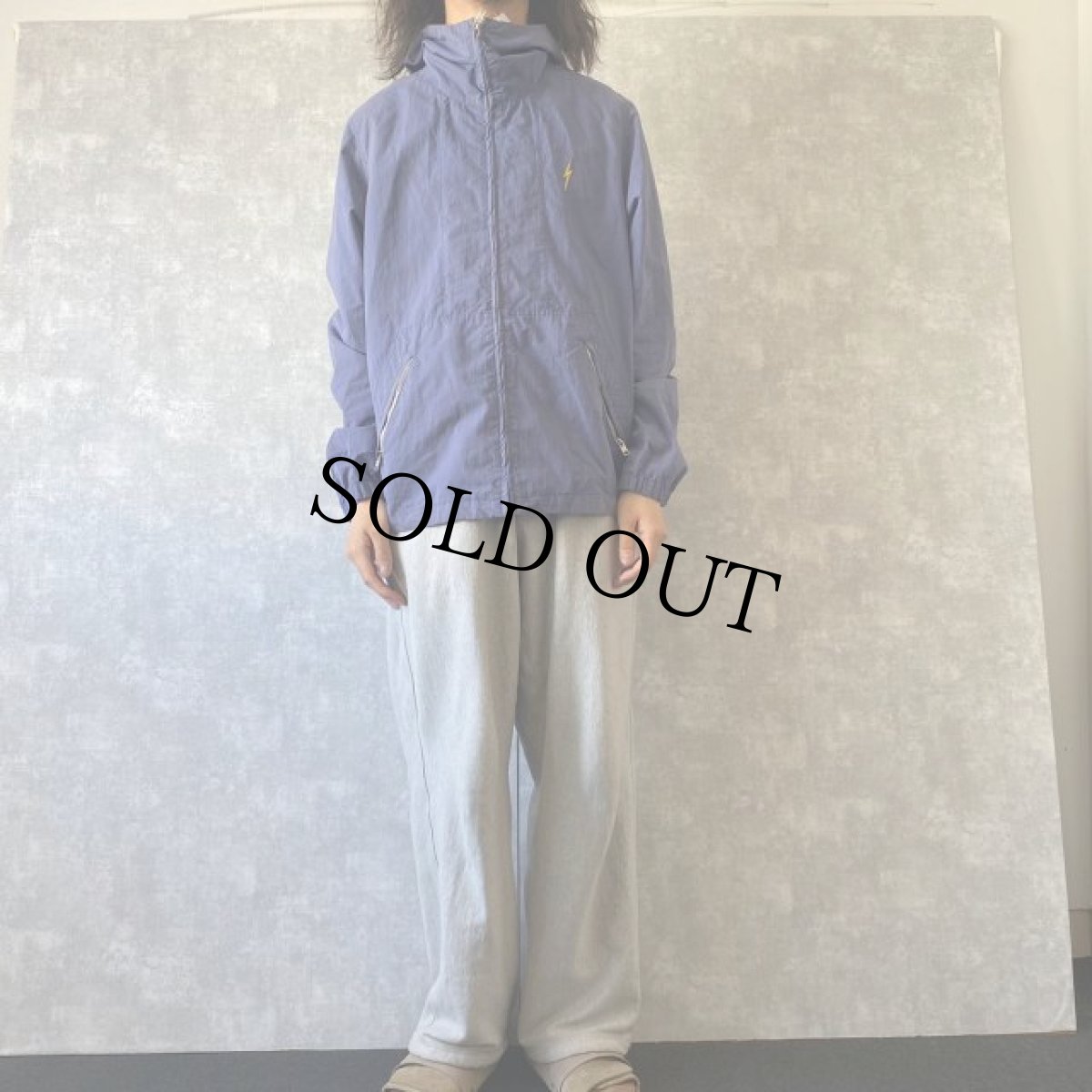 画像2: 〜80's Lightning Bolt コットンポリパーカ L (2)