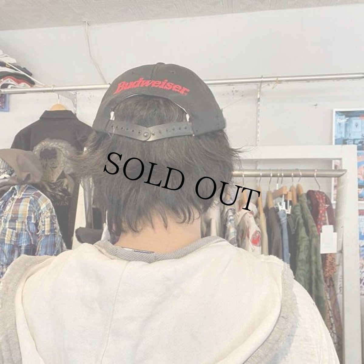 画像4: 90's  Budweiser × Rocky Horror Picture Show USA製 ロゴ刺繍キャップ (4)