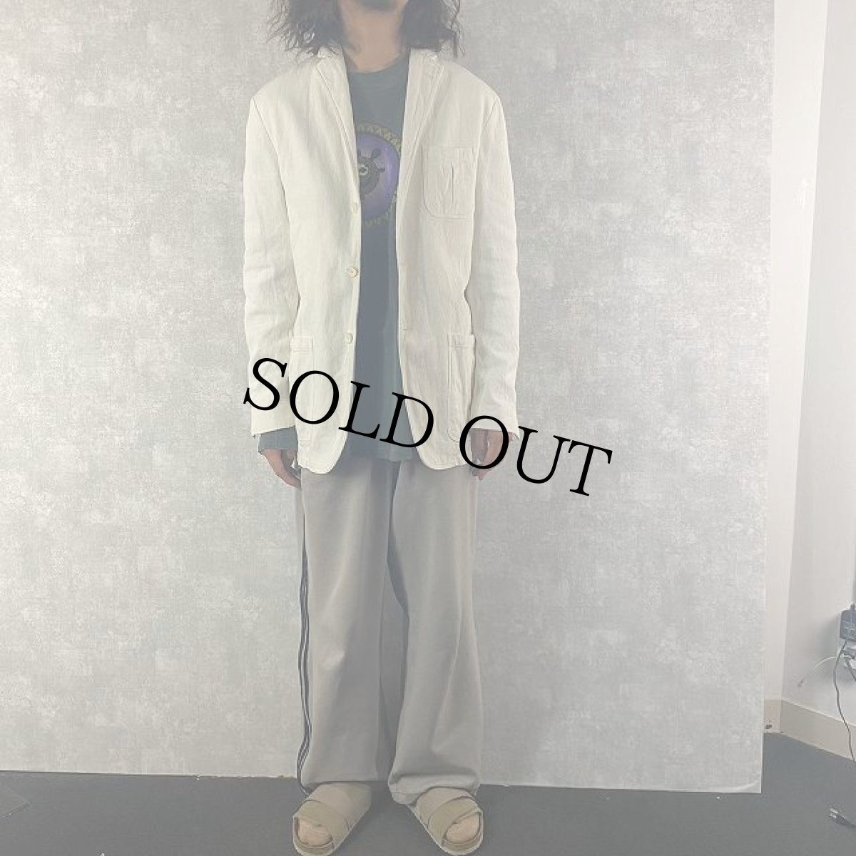 画像2: POLO Ralph Lauren ITALY製 コットンピケテーラードジャケット (2)