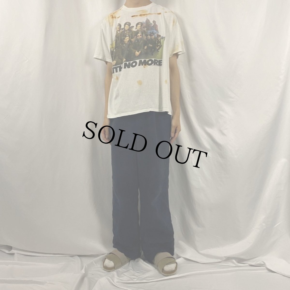 画像2: 90's USA製 FAITH NO MORE オルタナティヴ・ロックバンドプリントTシャツ XL (2)