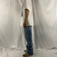 画像3: 80's Levi's 20517-0217 ブーツカットクラッシュデニムパンツ W35 (3)