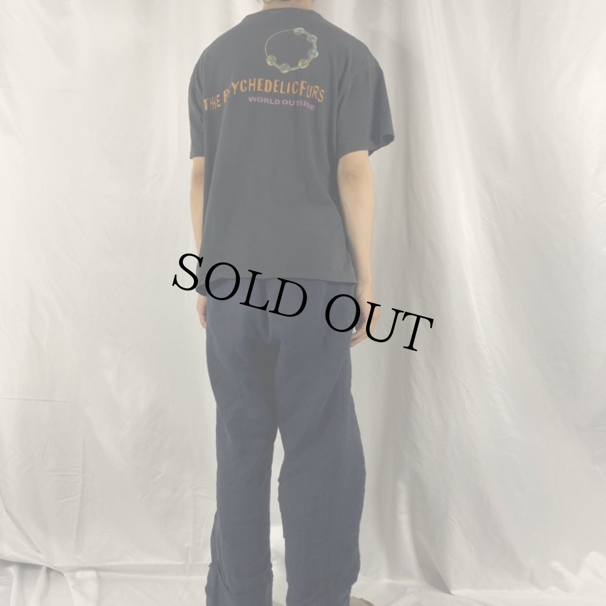 画像4: 80's USA製 The Psychedelic Furs "WORLD OUTSIDE" ポストパンクバンドTシャツ XL (4)