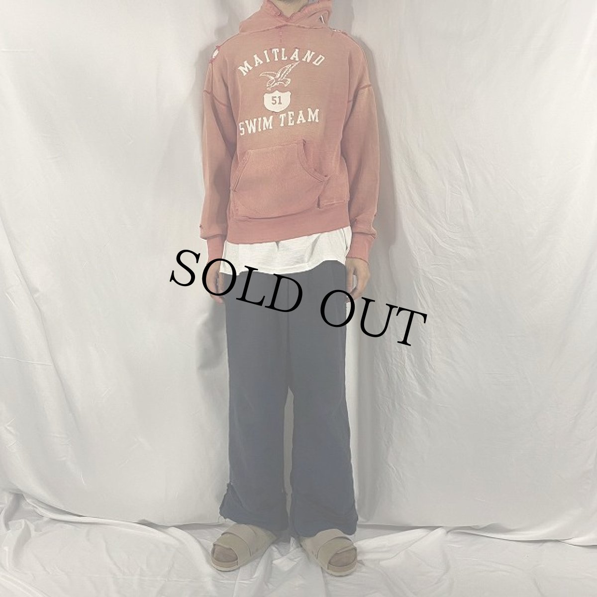 画像2: 60's "MAITLAND SWIM TEAM" 3段プリントフーディー (2)
