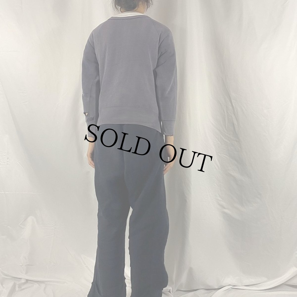 画像4: 50〜60's U.S.LATRINE CORPS 3段プリント ミリタリーラグランスウェット (4)