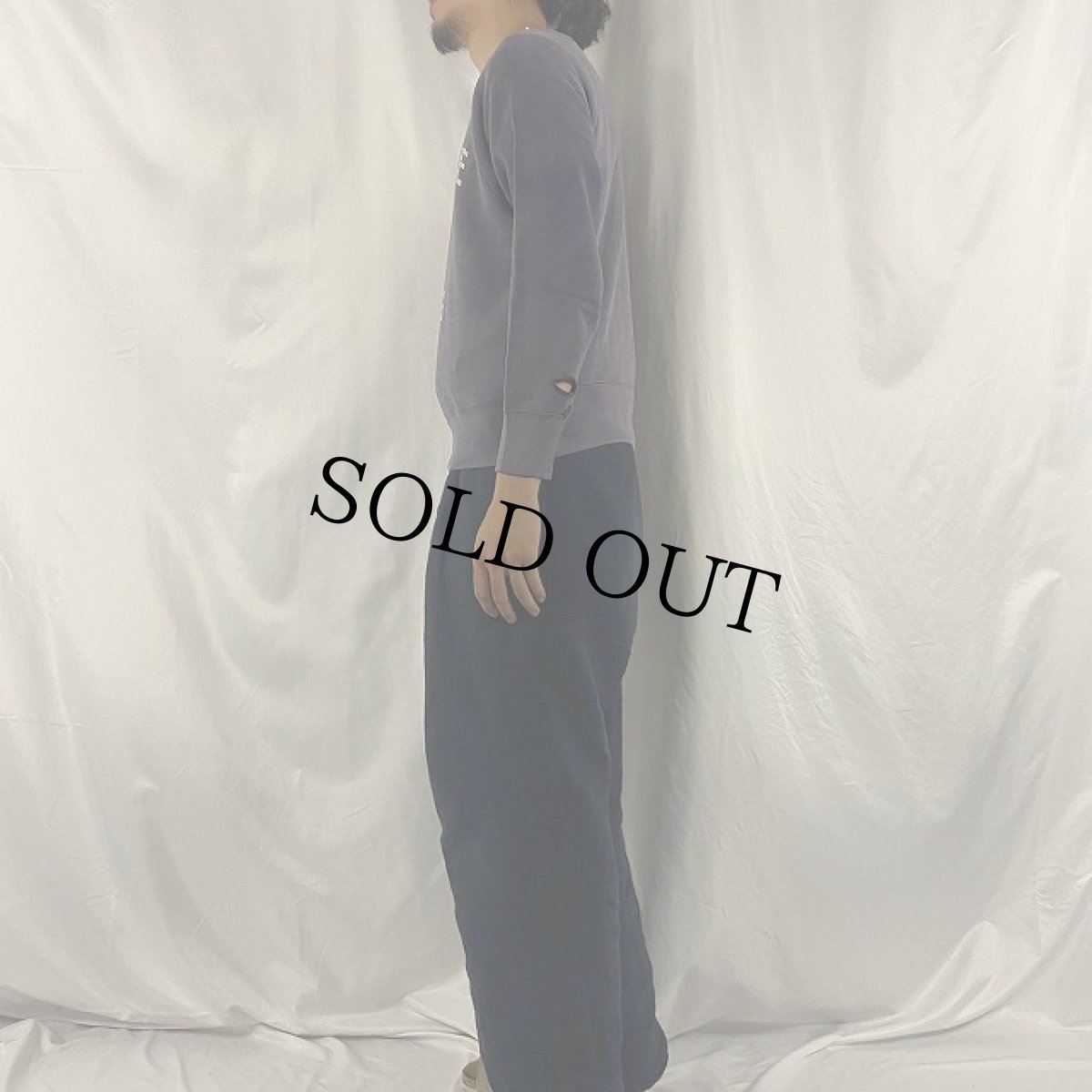 画像3: 50〜60's U.S.LATRINE CORPS 3段プリント ミリタリーラグランスウェット (3)