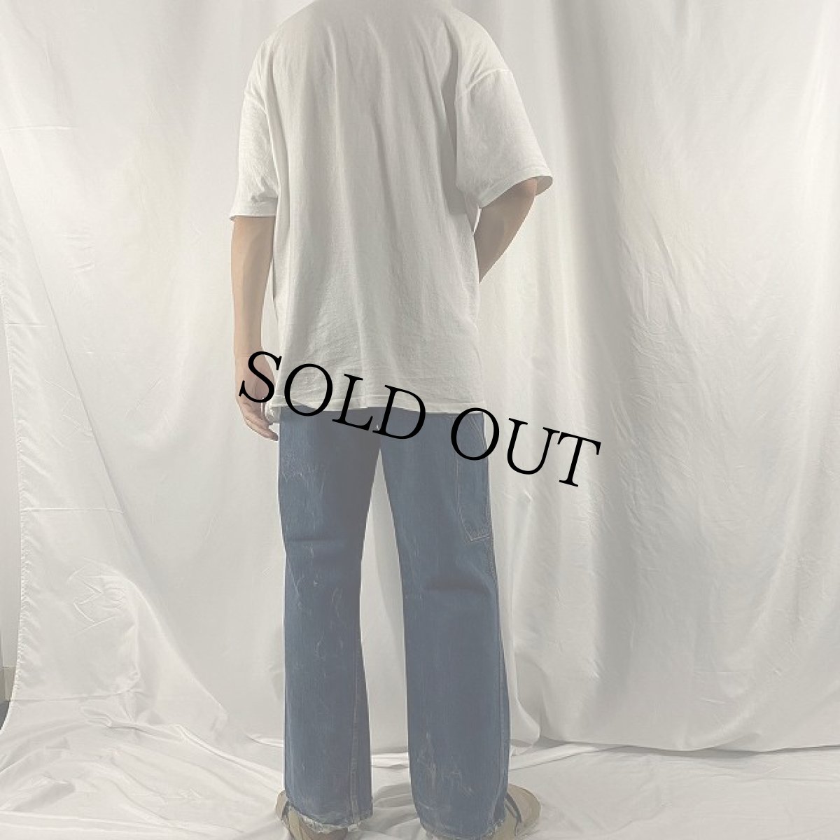 画像4: 70's Lee 77 BOSS OF THE ROAD USA製 サスペンダーボタン付きデニムペインターパンツ W35 (4)