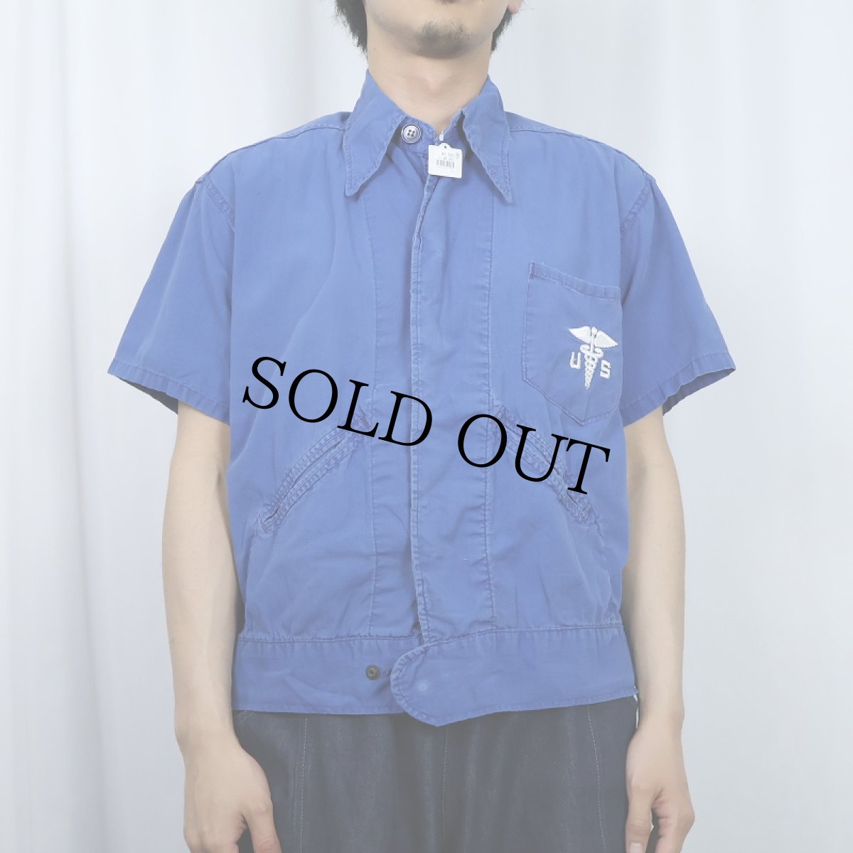 画像2: 50's U.S.ARMY メディカルサマージャケット  (2)