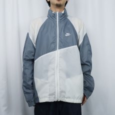 画像2: 90's NIKE 銀タグ 切り替えデザイン ナイロンジャケット  (2)