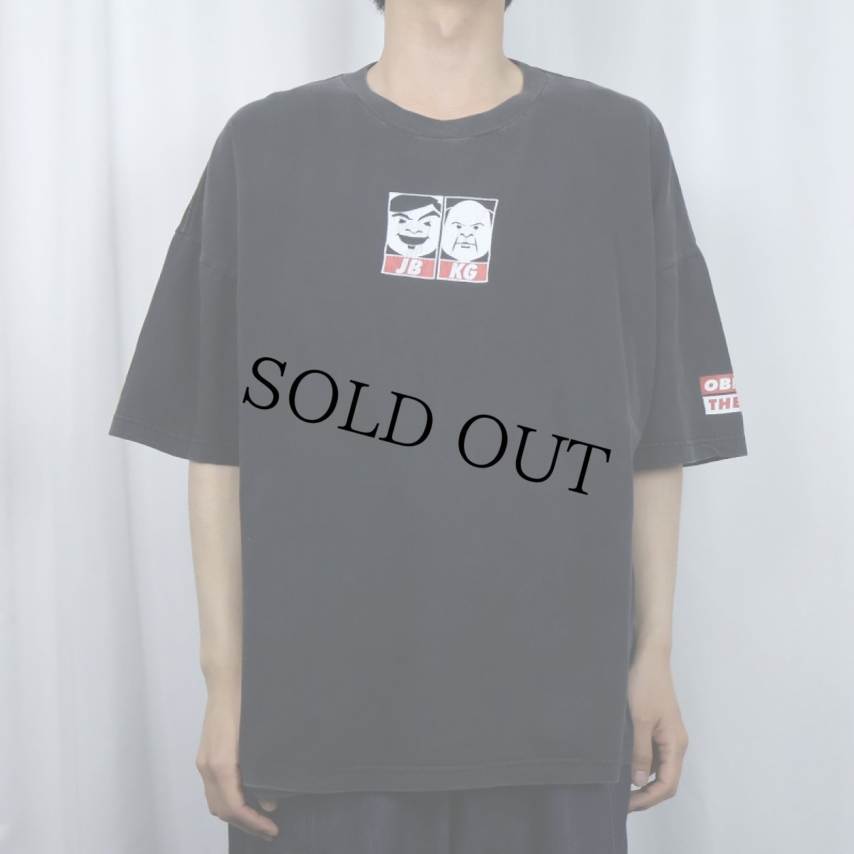 画像2: 90〜2000's Tenacious D "Obey the D" ロックバンド プリントTシャツ BLACK XXL (2)