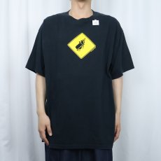 画像2: 2000's Ryan Singer "Wagon Burner" アートプリントTシャツ BLACK XL (2)