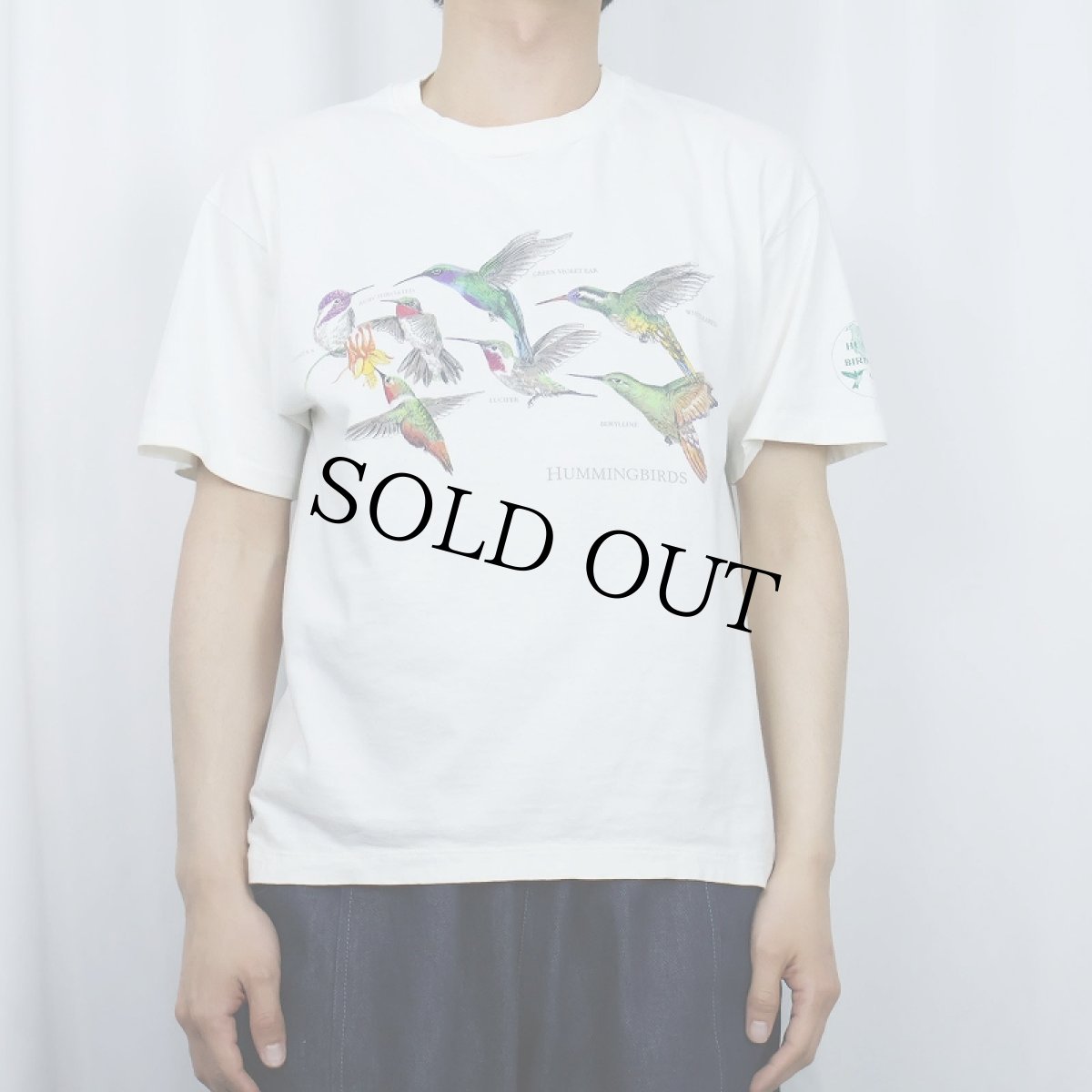 画像2: 90's LIBERTY GRAPHICS "Robert Shetterly" USA製 鳥イラストプリントTシャツ L (2)