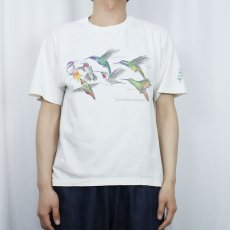 画像2: 90's LIBERTY GRAPHICS "Robert Shetterly" USA製 鳥イラストプリントTシャツ L (2)