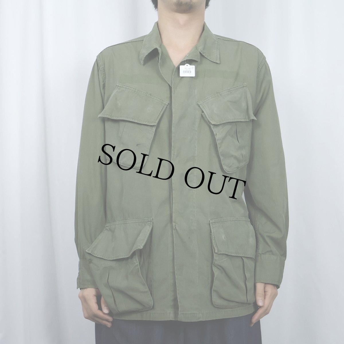 画像2: 60's U.S.ARMY ジャングルファティーグジャケット 3rd SMALL-SHORT (2)