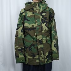 画像2: 90's U.S.MILITARY ECWCS ウッドランドカモ パーカー GEN1 後期型 MEDIUM-REGULAR (2)