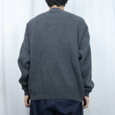 画像3: Eddie Bauer 前V コットンリブニットセーター L (3)