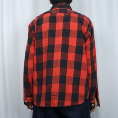 画像3: 70〜80's DAKOTA USA製 バッファローチェック柄 ヘビーネルシャツ L (3)