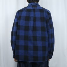 画像3: JACHS NEW YORK バッファローチェック柄 ヘビーネルシャツ XL (3)