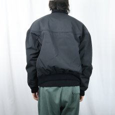 画像3: 90's WINDBREAKER ポリエステル×コットン ダービージャケット BLACK L (3)