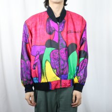 画像2: Pablo Picasso アート柄 ジップジャケット  (2)