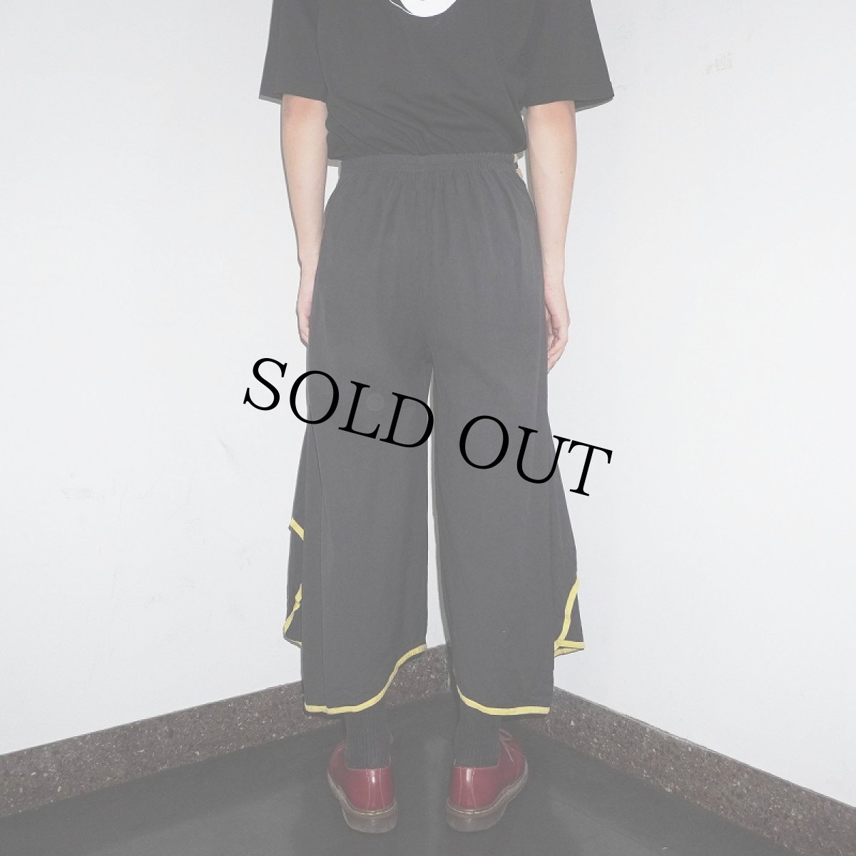 画像4: Couleurs du Monde NEPAL製 レイバーデザイン コットンワイドパンツ M (4)