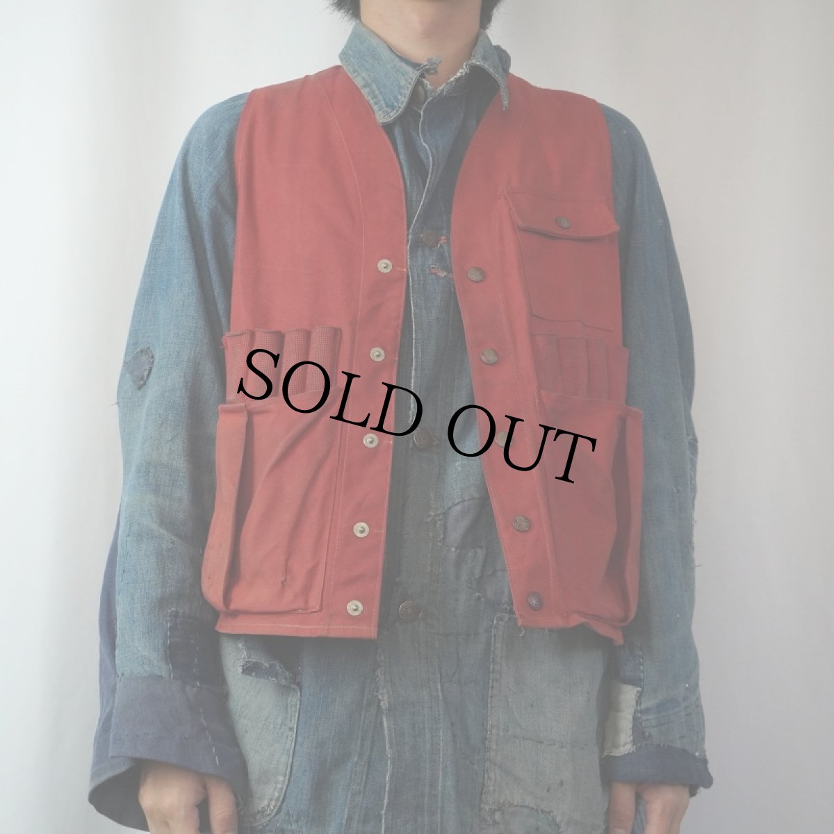 画像3: 40〜50's Ideal ハンティングベスト M (3)