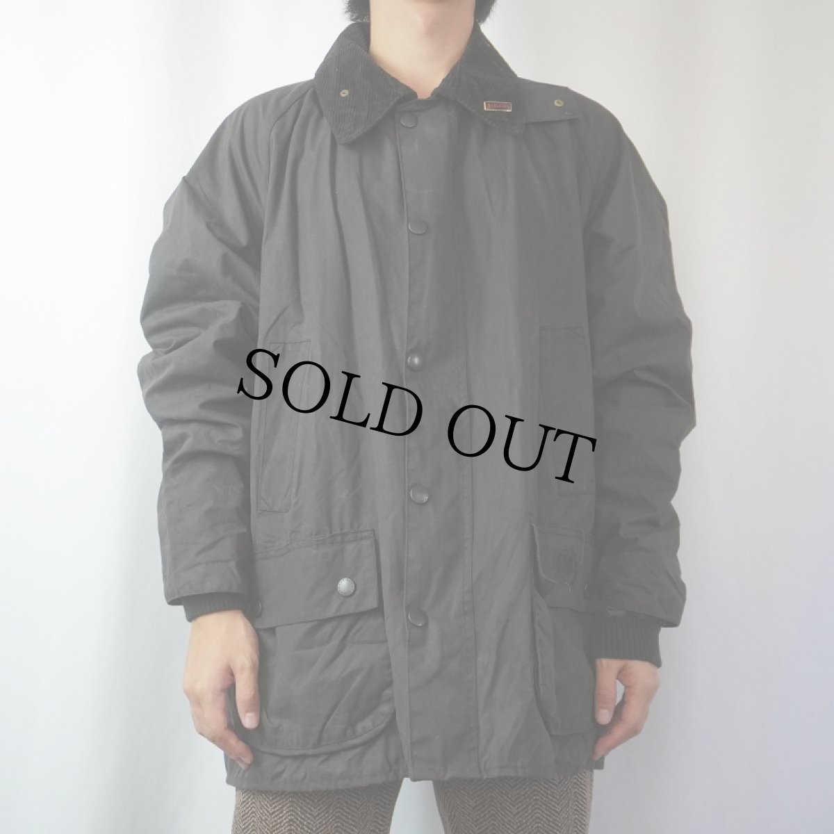 画像2: 90's Barbour × MALBORO ENGLAND製 "BEDALE" オイルドジャケット 3ワラント (2)